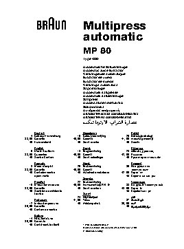 BRAUN MP80