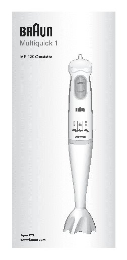 BRAUN MR120 Omelette
