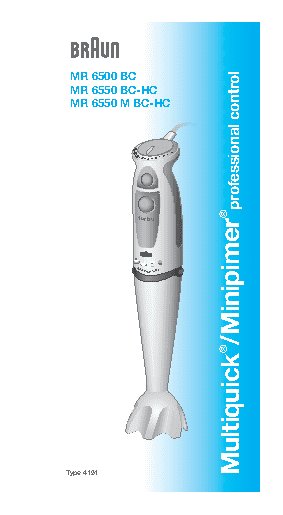 BRAUN MR6550 HC M BC