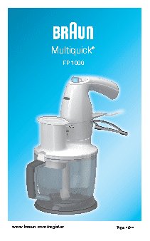 BRAUN Multiquick FP 1000