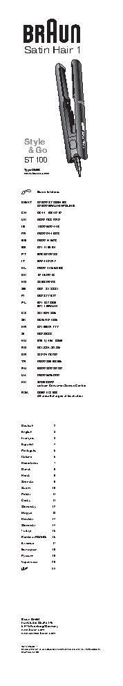 BRAUN ST 100 + HD 130 Satin Hair 1