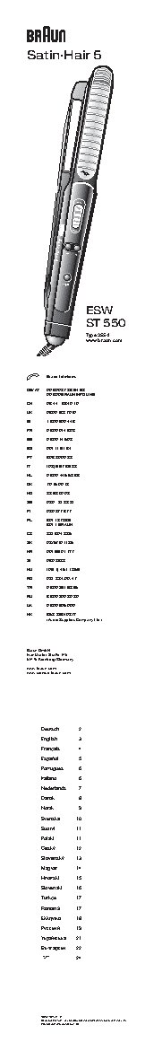 BRAUN ST 550 MN Satin Hair 5
