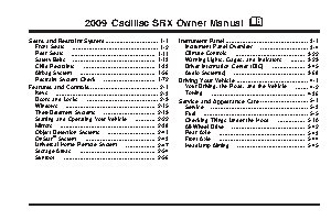 CADILLAC SRX CROSSOVER (2009)