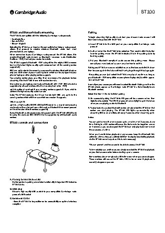 CAMBRIDGE AUDIO BT100