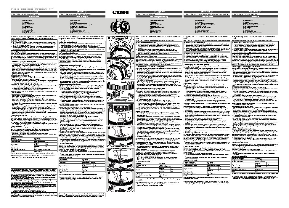 CANON EF 135mm f/2.8 Softfocus