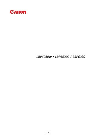 CANON i-Sensys LBP 6030 w