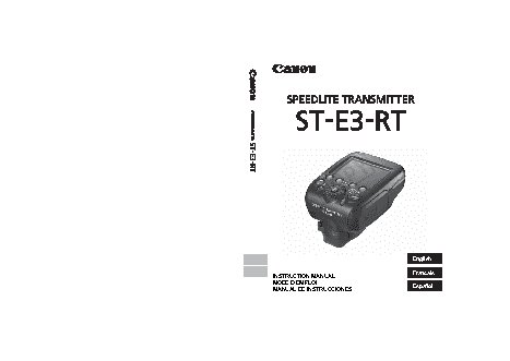 CANON Speedlite Transmitter ST-E3-RT