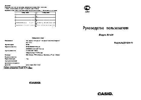 CASIO по модулю 1425