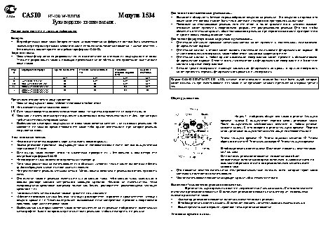 CASIO по модулю 1534