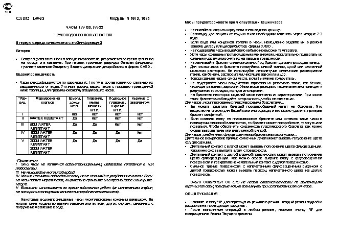 CASIO по модулю 1665