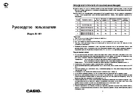 CASIO по модулю 1681