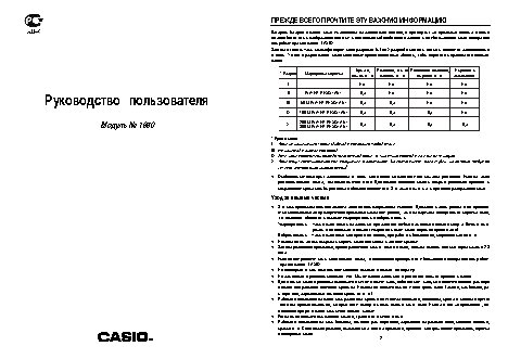 CASIO по модулю 1850