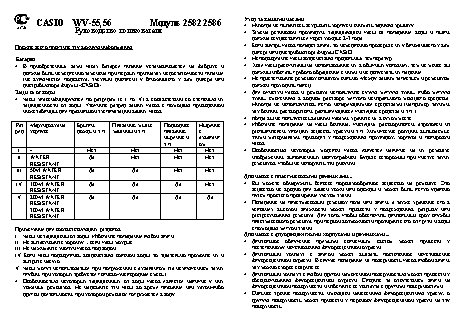 CASIO по модулю 2586