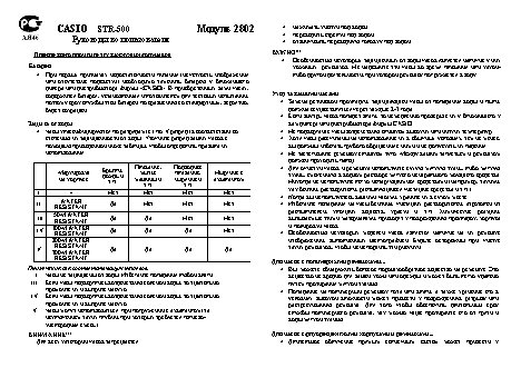 CASIO по модулю 2802