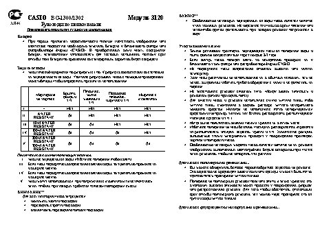 CASIO по модулю 3120