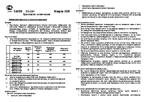 CASIO по модулю 3128