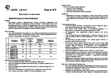 CASIO по модулю 3171