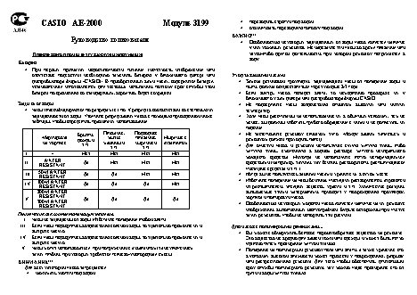 CASIO по модулю 3199