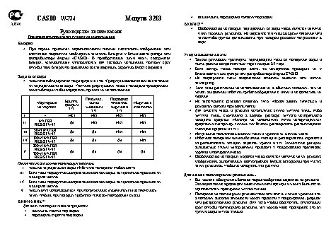 CASIO по модулю 3283