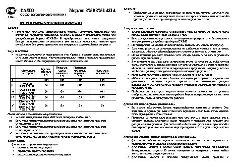 CASIO по модулю 3751