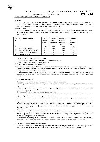 CASIO по модулю 4774