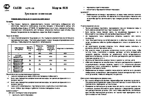 CASIO по модулю 5028