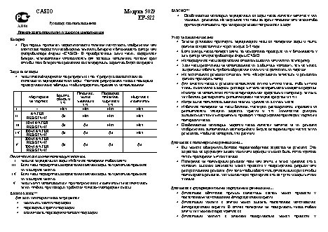 CASIO по модулю 5029