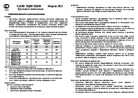 CASIO по модулю 5122