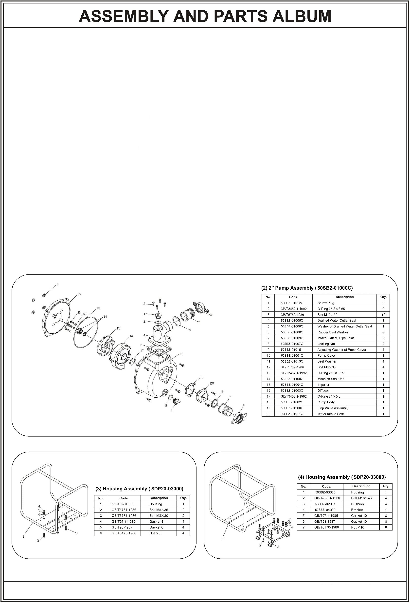 CHAMPION DP50E - деталировка