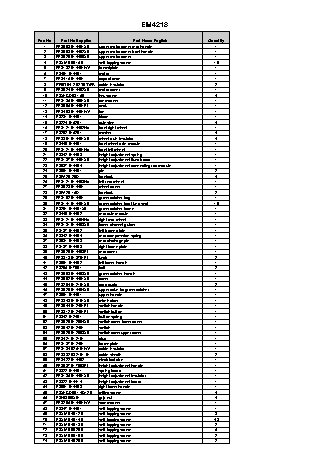 CHAMPION EM4218 - деталировка
