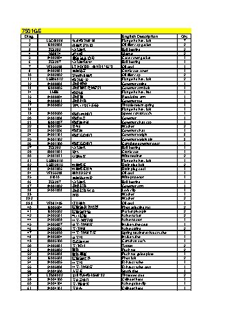 CHAMPION GG7501E-3 - деталировка