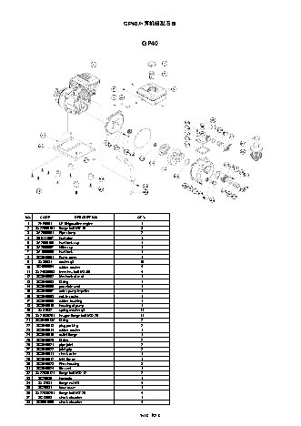 CHAMPION GP40 - деталировка