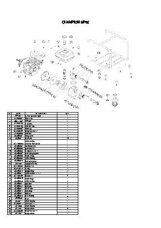CHAMPION GP50 - деталировка