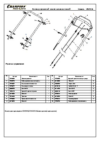 CHAMPION LM5345BS - деталировка
