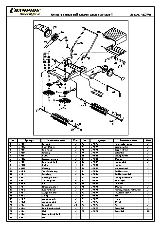 CHAMPION MS3740 - деталировка