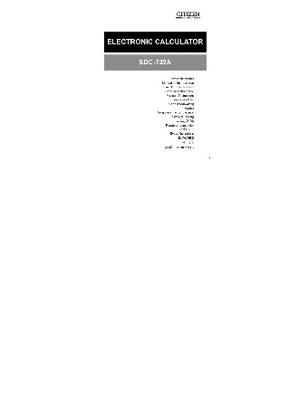 CITIZEN SDC-722A