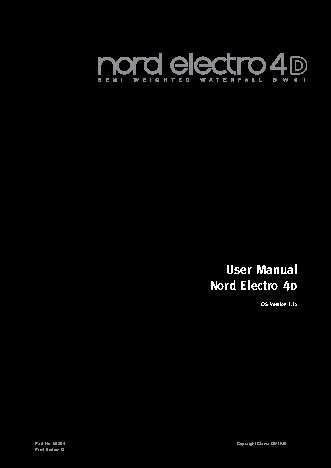 CLAVIA NORD Electro 4D SW61