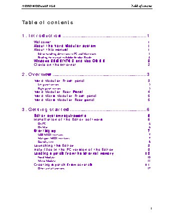 CLAVIA Nord Modular & Micro Modular V3