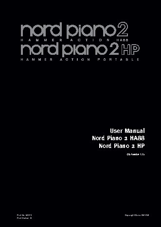 CLAVIA NORD Piano 2 HP