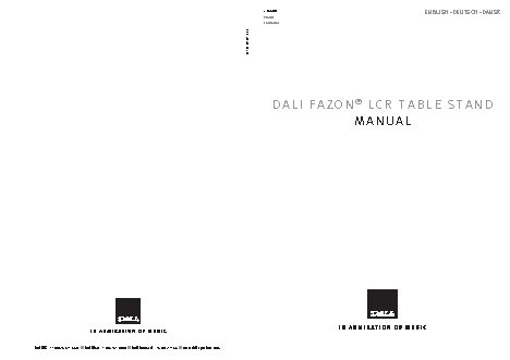 DALI Fazon LCR Table Stand Center