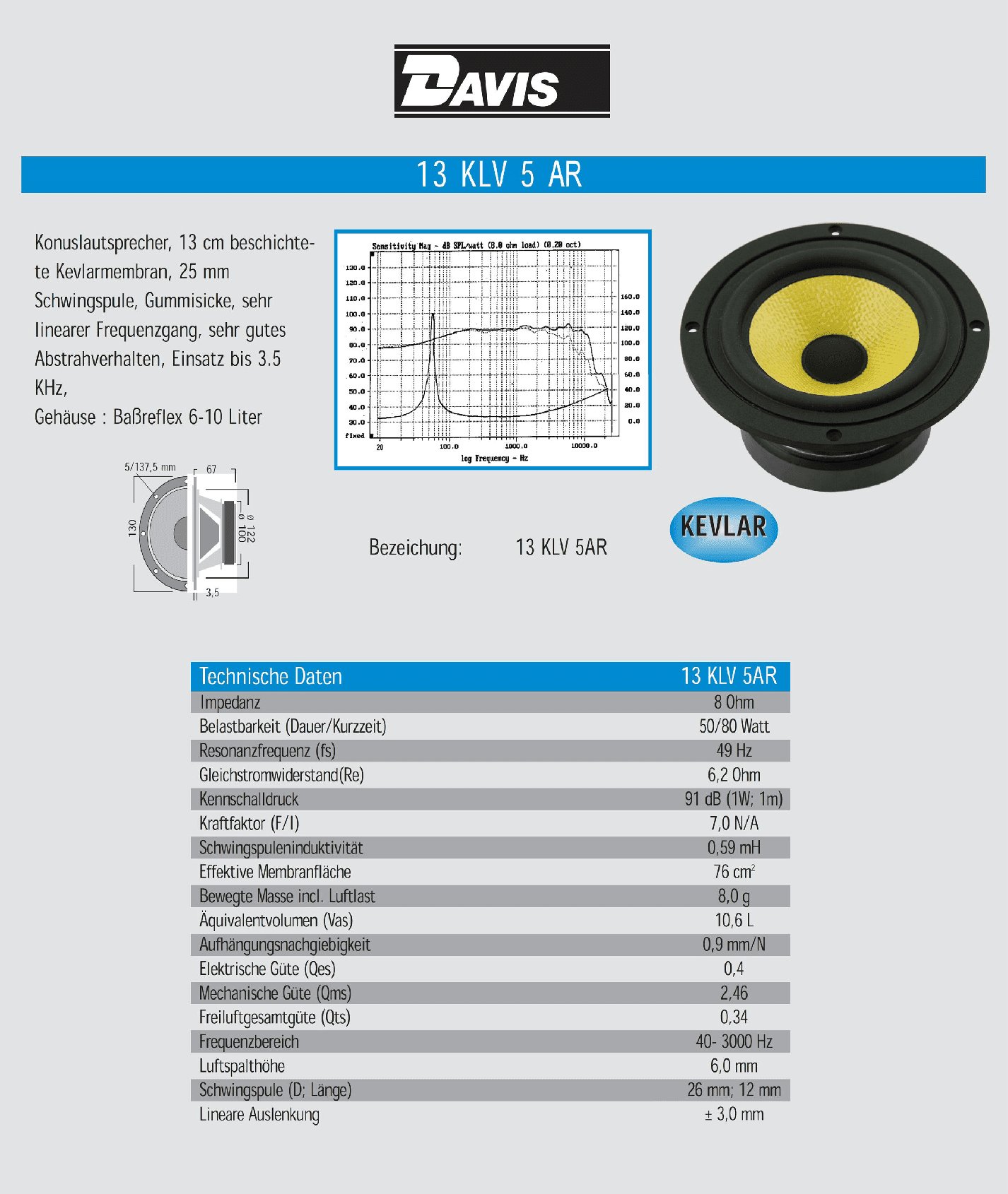 DAVIS ACOUSTICS 13 KLV5 AR