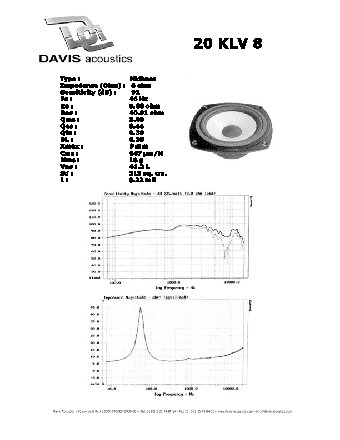 DAVIS ACOUSTICS 20 KLV8