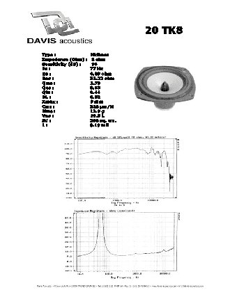 DAVIS ACOUSTICS 20 TK8