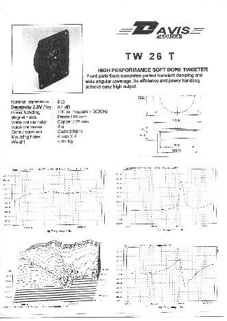 DAVIS ACOUSTICS TW 26T
