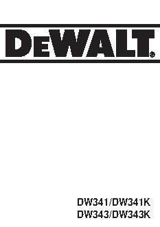 DEWALT DW 343 K