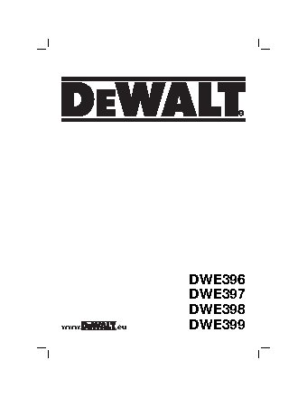 DEWALT DWE399 ALLIGATOR