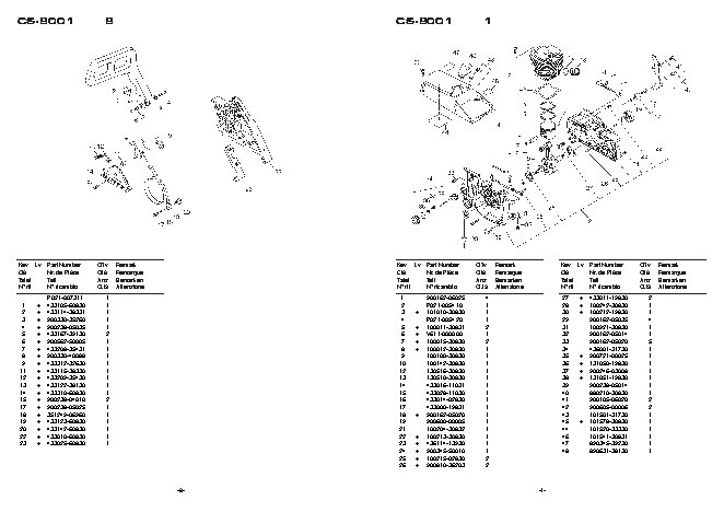 ECHO CS-8002 (деталировка)