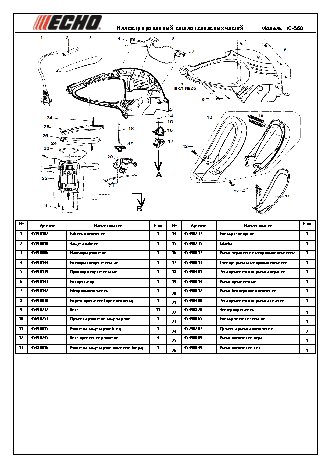 ECHO HC-560 (деталировка)