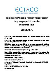 ECTACO Partner 500 Al