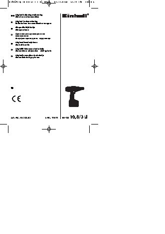 EINHELL BT-CD 10, 8/3 Li